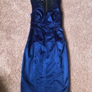 Beautiful Navy Zippered Dress